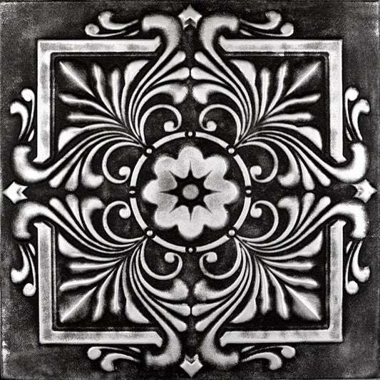 20 Inch Ceiling Tile Sticker- 3D Faux Tin Ceiling Tile (12-Pack)